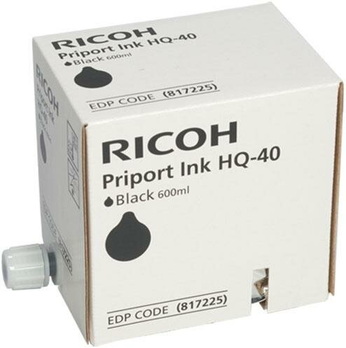 Чёрные чернила Ricoh HQ40 (5 картриджей*600мл)