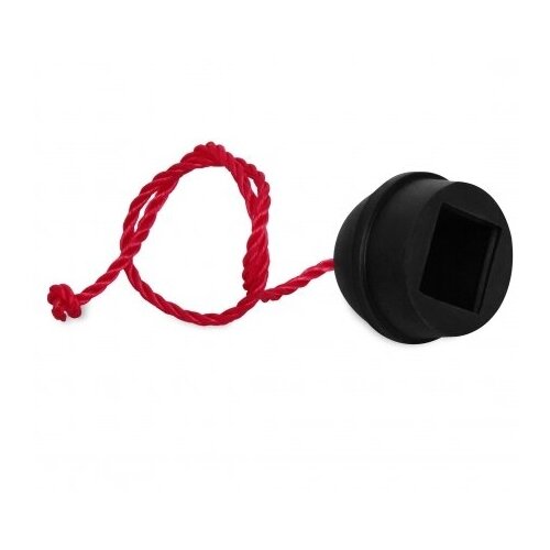 фото Держатель для мела резиновый на шнурке черный