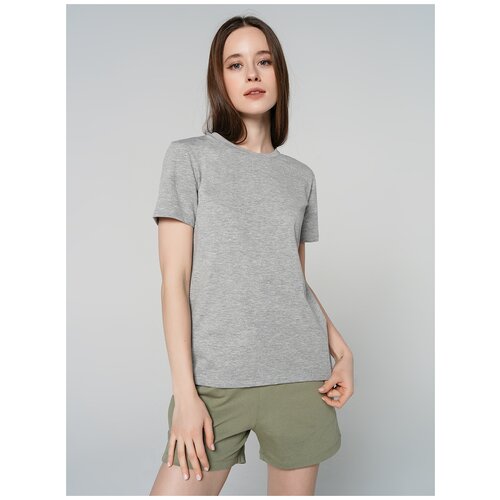 фото Футболка с кор.рукавом твое 78933 размер l, светло-серый меланж, women