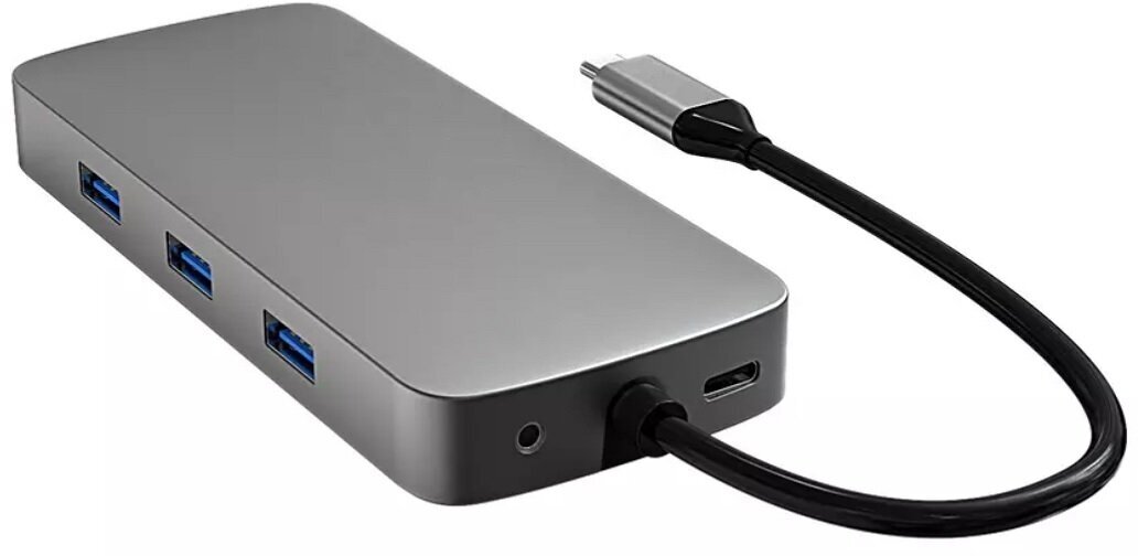 Док станция USB type C 10-в-1 для ноутбука (порт репликатор концентратор)