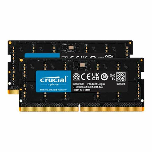 Оперативная память Crucial 64 ГБ (2 x 32 ГБ) DDR5-5200 SODIMM