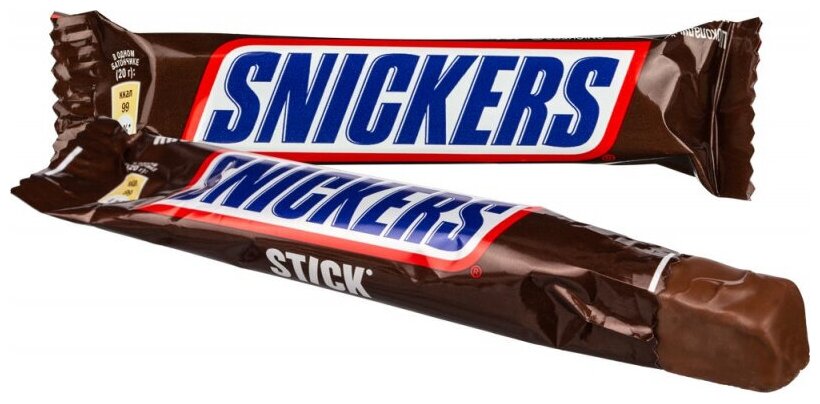 Батончик Snickers Stick, 20 г, 32 шт.