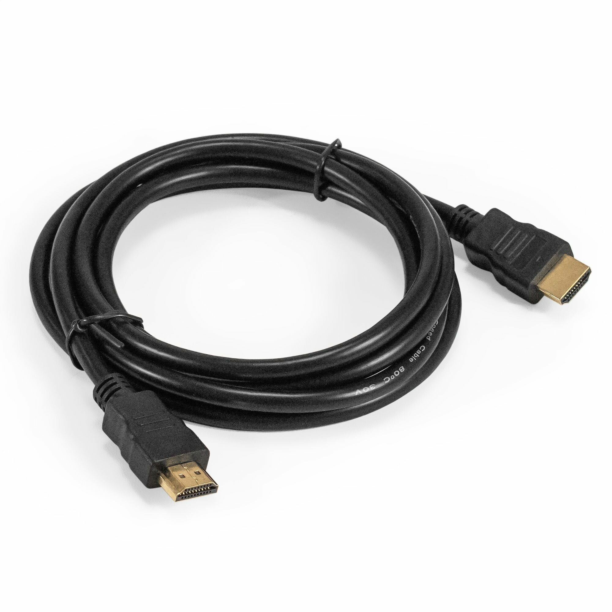 Кабель HDMI ExeGate EX-CC-HDMI-2.0 (19M/19M, 2м, v1.4b, позолоченные контакты) EX294684RUS