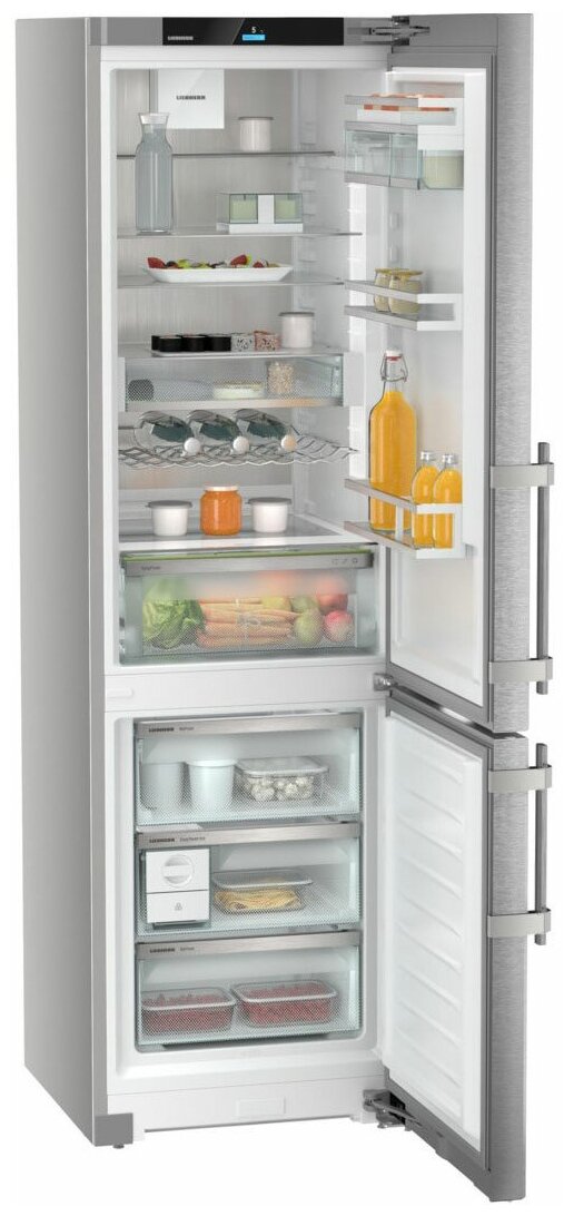 Двухкамерный холодильник Liebherr CNsdd 5753-20 001 фронт нерж. сталь