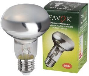 Лампа накаливания Favor 220V R63 E27 60W