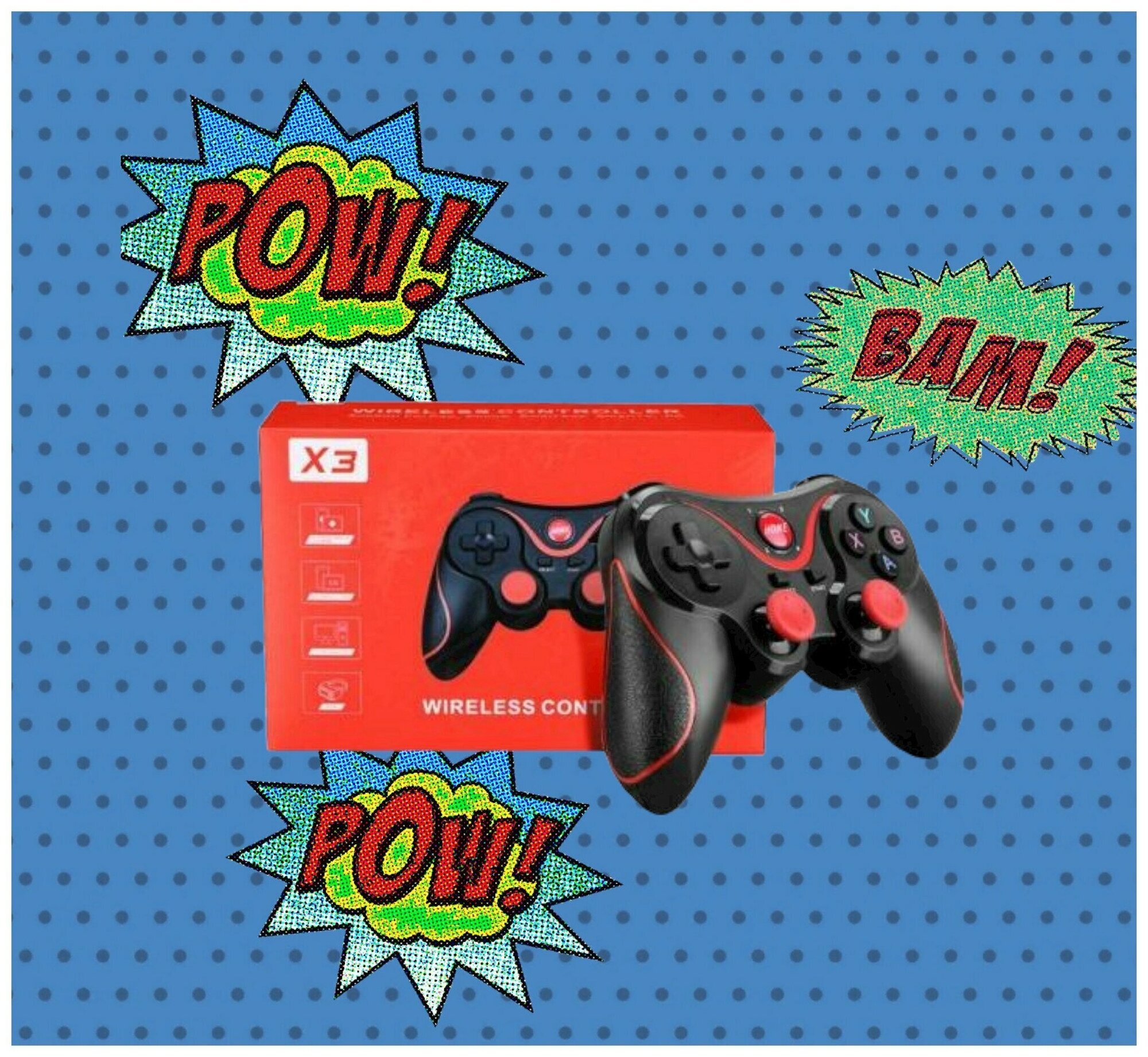 Геймпад джойстик беспроводной X3 Bluetooth