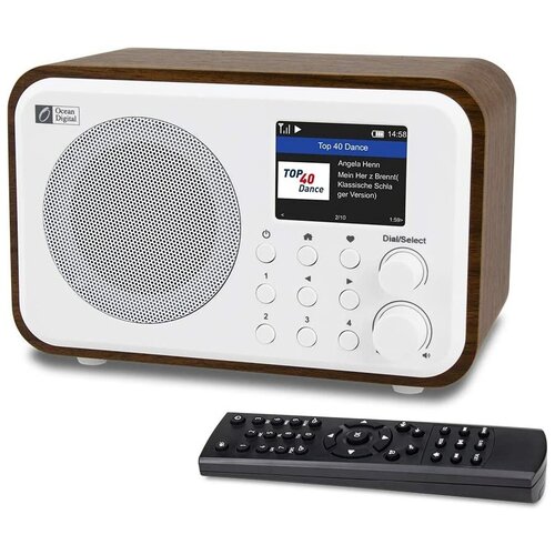 Интернет радио Ocean Digital WR-336F Работа от аккумулятора Wi-Fi FM Bluetooth цветной дисплей выход на наушник пульт 814500₽