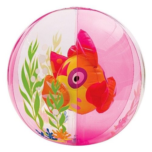 Надувной мяч Intex (Интекс) Aquarium Beach Balls, розовый (58031)