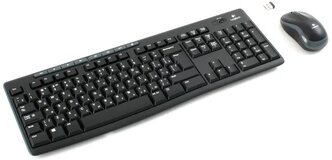 Клавиатура и мышь Logitech Wireless Combo MK270 Black USB