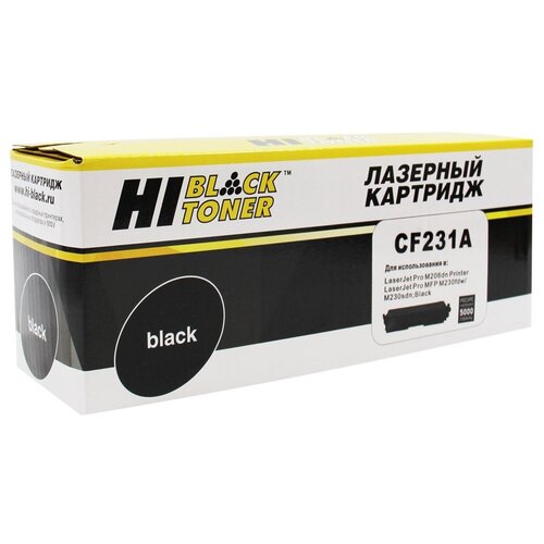 Картридж Hi-Black (HB-CF231A) для HP LJ Ultra M206dn/ MFP M230fdw/ sdn, 5K тонер картридж hi black hb cf231a для hp lj ultra m206dn mfp m230fdw sdn 5k