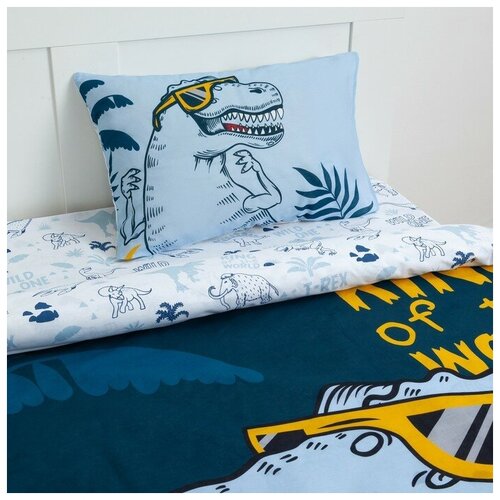 фото Постельное бельё этель 1.5 сп t-rex king 143*215 см, 150*214 см, 50*70 см -1 шт,100% хл, бязь этел