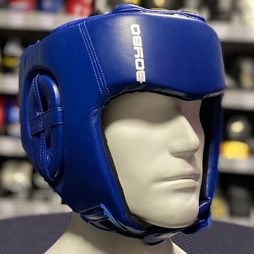 фото Боксерский шлем boybo titan синий, m