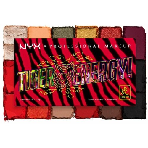 Nyx Professional Makeup, Палетка теней для лица TIGER ENERGY! в 12 оттенках