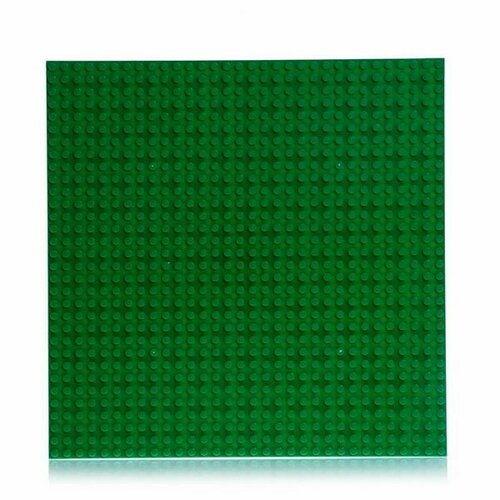 Пластина-перекрытие для конструктора, 25.5 x 25.5 см, цвет зелёный
