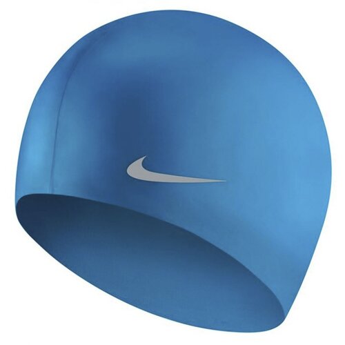 Шапочка для плавания NIKE Solid Silicone JUNIOR, голубой