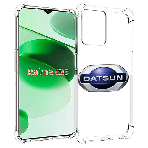 Чехол MyPads datsun мужской для Realme C35 / Narzo 50A Prime задняя-панель-накладка-бампер