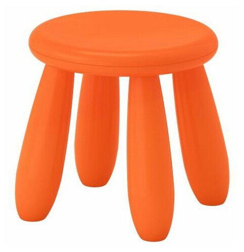 Табурет детский мамонт оранжевый, от 2 до 7 лет, безвредный пластик, 01.022.01.06.1