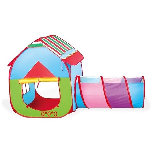 Купить Игровой домик - палатка Домик с туннелем , размер в собранном виде - 190*86*107см, Star Team, голубой/зеленый/фиолетовый/розовый, male