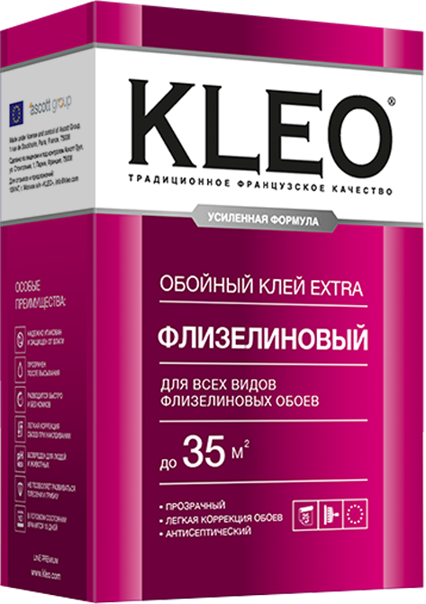 KLEO EXTRA 35, Клей для флизелиновых обоев 240г