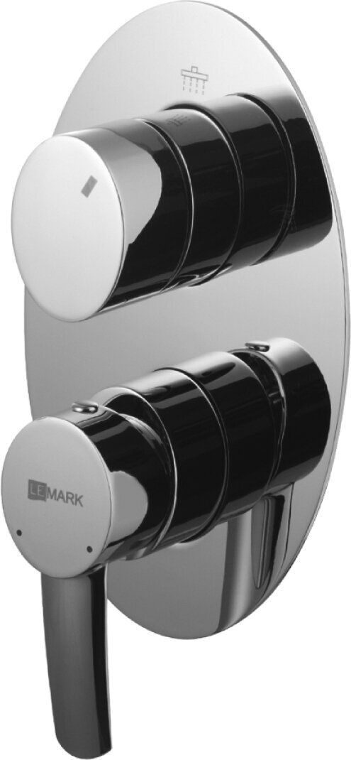 Смеситель для раковины (умывальника) Lemark Atlantiss LM3227C серый металлик