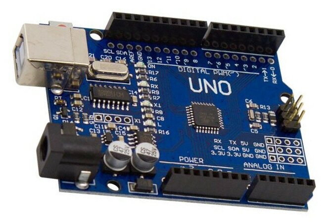Плата UNO R3 SMD улучшенная CH340 USB кабель