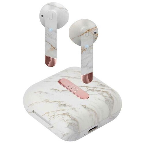 Наушники SBS Jaz Tws Hoox Bluetooth 50 с зарядным кейсом 400мАч белый мрамор TEJZEARHOOXBTMAR 406800₽
