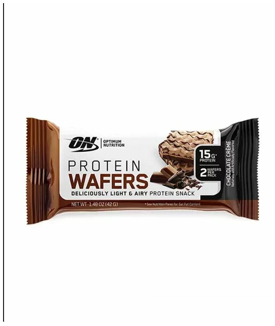 Протеиновые вафли Optimum Nutrition Protein Wafers Chocolate Creme 42g х 2шт