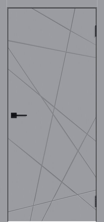 Межкомнатная дверь Вектор цвет RAL 7035, глухое полотно ДГ, покрытие эмаль, толщина полотна 38, размер 2000*700