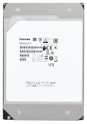 Жесткий диск 16TB SATA 6Gb/s Toshiba (KIOXIA) MG08ACA16TE Enterprise Capacity (7200rpm) 512Mb 3.5"