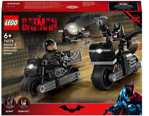 Конструктор LEGO DC Super Heroes 76179 Бэтмен и Селина Кайл: погоня на мотоцикле, 149 дет.