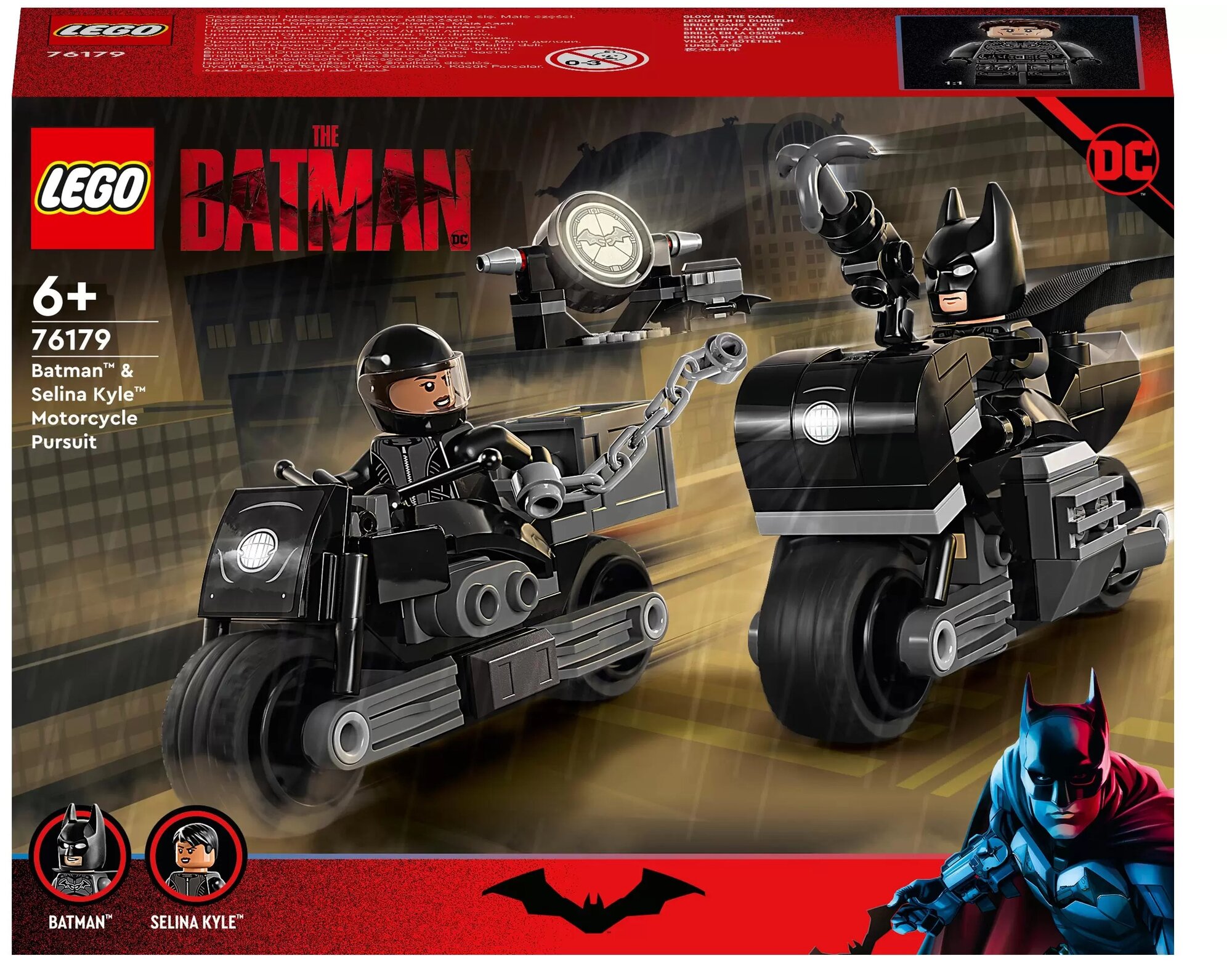 Конструктор LEGO Super Heroes "Бэтмен и Селина Кайл: погоня на мотоцикле" 76179 - фото №1
