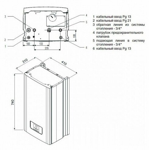 Электрический котел Protherm Скат RAY 28 KE /14, одноконтурный - фотография № 13