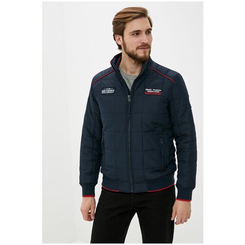 фото Куртка baon куртка-бомбер с яркой отделкой baon, размер: 3xl, синий