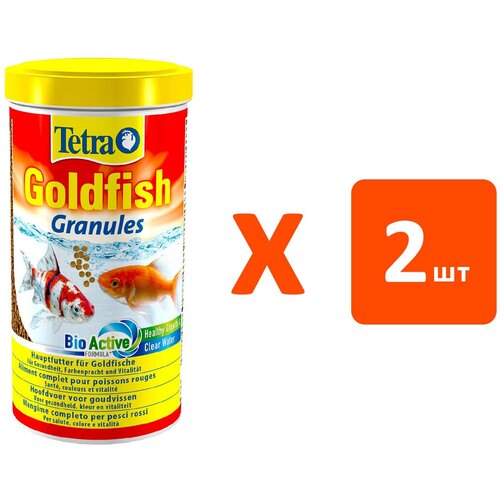 TETRA GOLDFISH GRANULES корм гранулы для золотых рыбок и других холодноводных рыб (1 л х 2 шт)
