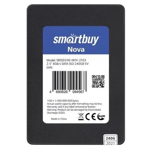 Smartbuy SSD 240Gb Nova SBSSD240-NOV-25S3 sata3.0, 7mm