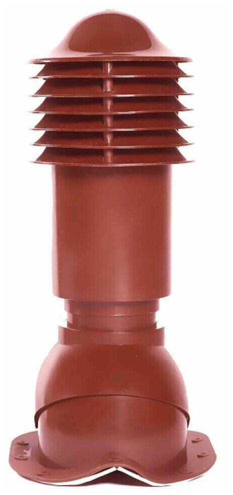Труба вентиляционная утепленная VIOTTO выход вентиляции 110мм высота 550 мм RAL 3005 Красное Вино для кровли крыши из металлочерепицы Монтеррей - фотография № 6