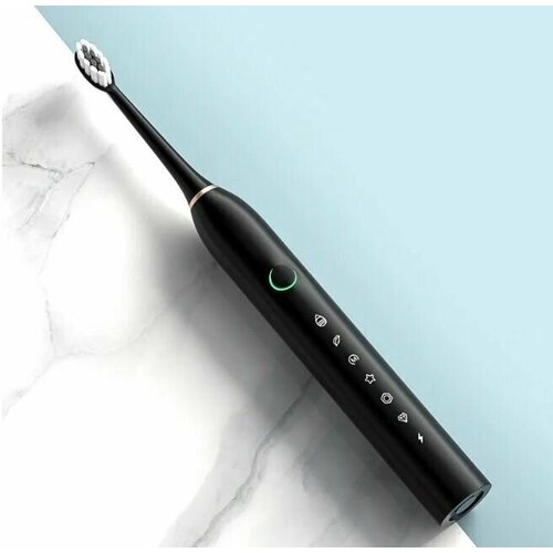 электрическая зубная щетка новинкитоп smarter x3 черный матовый черный Электрическая зубная щетка RL 032, черный