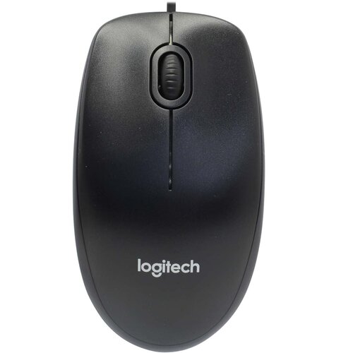 Мышь Logitech M100 оптическая проводная USB черный 910-006652 81700₽