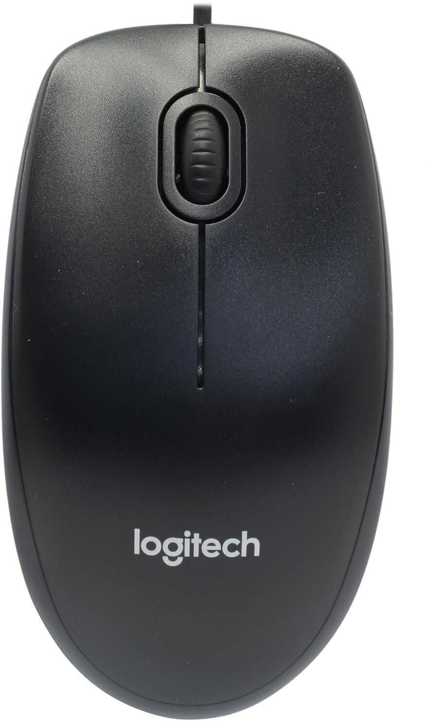 Мышь Logitech M100 оптическая проводная USB черный [910-006652]