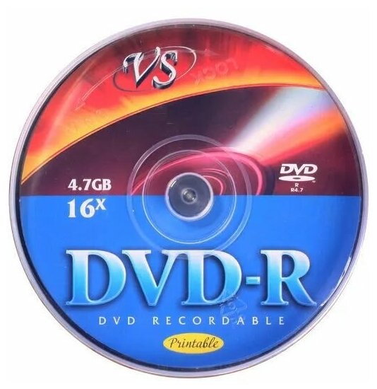 Диски VS DVD-R 47 GB 16x CB/10 Ink Print