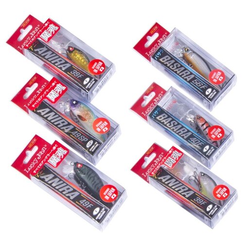 Воблеры Lucky John Pro Series SET 01 6шт. набор