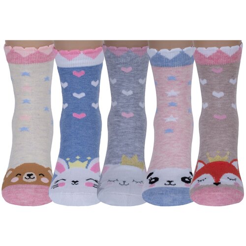 фото Комплект из 5 пар детских носков rusocks (орудьевский трикотаж) микс 1, размер 16-18