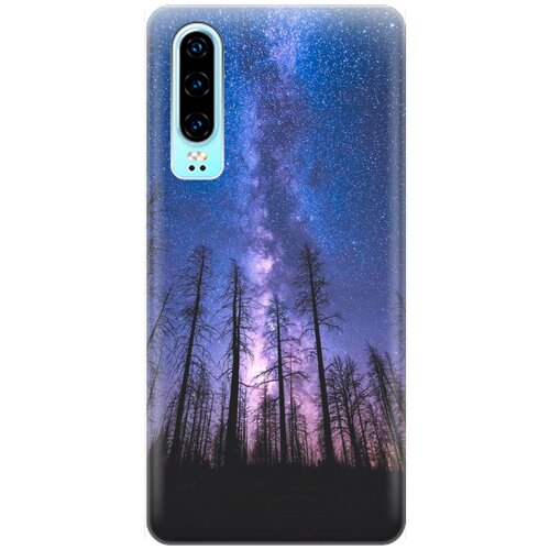 RE: PA Накладка Transparent для Huawei P30 с принтом Ночной лес и звездное небо re pa накладка transparent для xiaomi poco f3 с принтом ночной лес и звездное небо