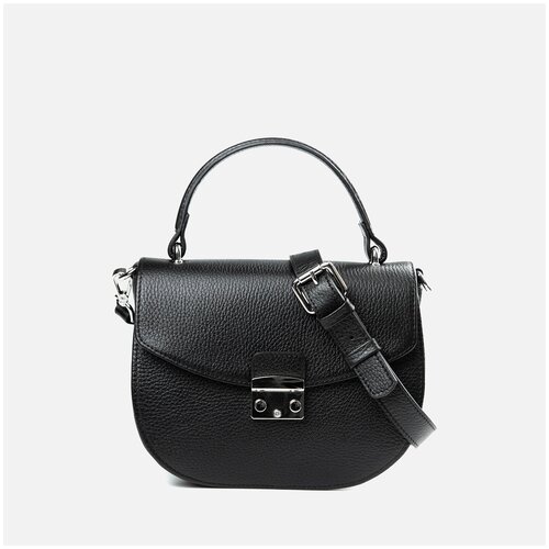 фото Сумка женская кросс-боди кожаная afina, 562 черный