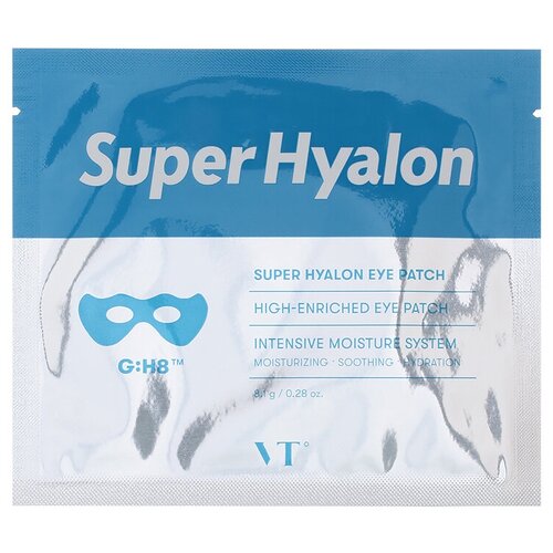 Гидрогелевые патчи для глаз с 8 видами гиалуроновой кислоты VT Cosmetics Super Hyalon Eye Patch