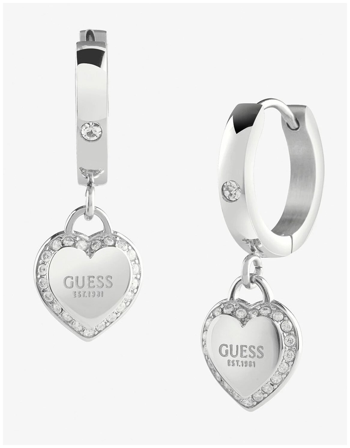 Серьги конго, с подвесками GUESS