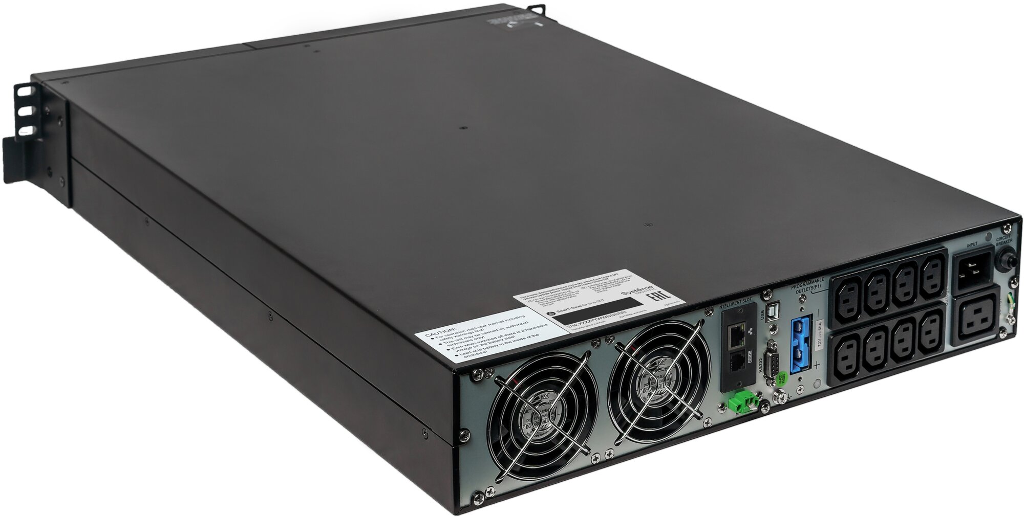 Источник бесперебойного питания Systeme Electriс Smart-Save Online SRT, 3000VA/3000W, On-Line, Extended-run, Rack 2U(Tower convertible), LCD, Out: 8xC13+1xC19, SNMP Intelligent Slot, USB, RS-232, Pre- Systeme Electric - фото №12