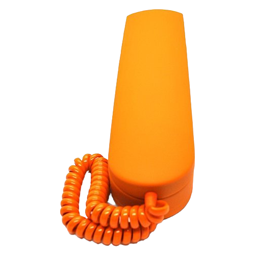 Цифровая трубка домофона LASKOMEX LM-8D (оранжевая, бархатная/матовая). Для цифровых подъездных домофонов: Laskomex, Keyman, Raikmann