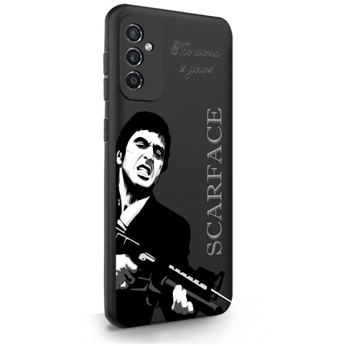 черный силиконовый чехол musthavecase для samsung galaxy a73 scarface tony montana лицо со шрамом для самсунг галакси а73 Черный силиконовый чехол MustHaveCase для Samsung Galaxy M52 Scarface Tony Montana Лицо со шрамом для Самсунг Галакси М52