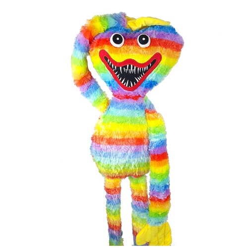 Хагги Вагги Радужный с блестками 100см / Разноцветный 100 см Huggy Wuggy мягкая игрушка